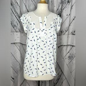 Daniel Rainn Bird Print Blouse S